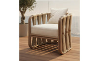 Rattan Sofa Set Woven Design Weather-Resistant Patio Sofa Balcony Chair Set Comfortable Cushions Wicker Patio Couch Space-Saving
