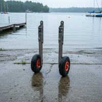 2 Pieces Boat Launch Cart Rust Resistant Inflatable Boat Cart Large Load Capacity Marine Gear for Waterfront