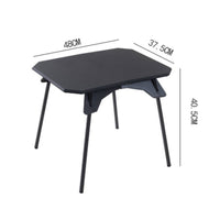 Folding Picnic Table Lightweight Height Adjustable Camp Table Foldable Outdoor Furniture for Barbecue