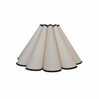 Handmade Pleated Textile Lampshade Versatile Cone Shaped Light Shade Vintage Design Lampshade for Living Room