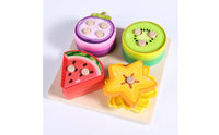 Fine Movement Skills Training Wooden Fruit Shape Sorter Polished Edges Color Matching Peg Activity Learn Through Play Wooden Number and Shape Activity Paint for Toddlers, Preschoolers