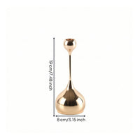 Teardrop Candle Holder Glossy Decor Freestanding for Tabletop