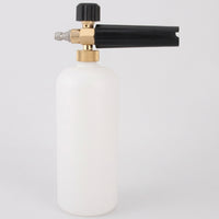 Car Cleaning Foam Sprayer for Professional Car Wash, Heavy Duty Brass Foam Lance with Adjustable Nozzle, Durable Dispenser Bottle, 1 Pack Kit