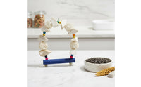 High Calcium Cuttlebone Bird Swing Beak Grinding Parrot Chewing Swing 2-in-1 Design Rattan Ball Bird Toy Natural Material for Parrots, Birds