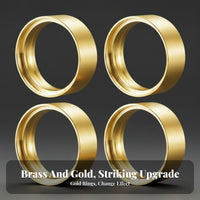 4 Pieces 1/24 Scale Lowers Center of Weight Distribution SCX24 Inner Wheel Rings Improves Climbing Performance Brass Wheel Lock Rings