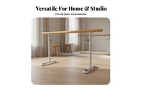Freestanding Dance Barre Stable Weighted Base Freestanding Dance Barre Non-Slip Rubber Bottom Home Dance Practice Bar for Dancers, Beginners