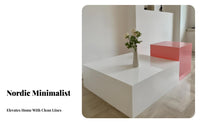 3 Pieces Minimalist Design stackableing Acrylic Table Set Pastel hues space-efficient accessory Table Multi-Functional Nightstand Transparent compsinglent for Apartment Dwellers, Interior Designers, Living Room, Bedroom, Small areas, Retail outlet