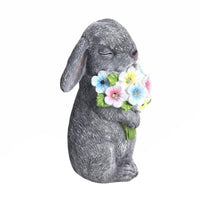 Hare Solar LED Bulb Solar Powered Hare Figurine Waterproof Bunny Outdoor Light Statue for Patio, Pathway, Balcony