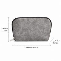 Electronics Organiser Cable Storage Travel Pouch, Water-Resistant Polyester Cable Organiser Bag, 24x6x13.5cm Portable Storage for Digital Nomads