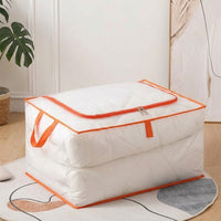 Heavy Duty Storage Bags and Moving Bags, Clear Storage Bags with Zips, Stackable Rectangular Under Bed Organiser for Quilts and Seasonal Clothing