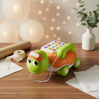Early Education Turtle Phone Toy Bright Colors Turtle Music Phone Light-up Buttons Hand-Eye Coordination for Playtime