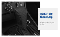 Manual Gear Shift Knob Cover, PU Leather, Debris-Resistant, Car Interior Accessory, Universal Fit, Comfortable Grip