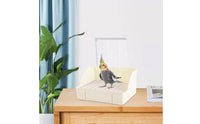 Built-in Filter Electric Bird Bath Fountain USB Powered Automatic Bird Shower Suction Cup Base Pet Supplies