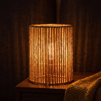 Open-Weave Paper Rope Lampshade Natural Woven Lampshade Bohemian Woven Lamp Shade Boho for Living Room