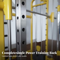 Complete Guided Machine Full Body Workout Multi-Functional Guided Machine Heavy Duty Squat Rack and Bench Bench Press Setup for Fitness Enthusiasts