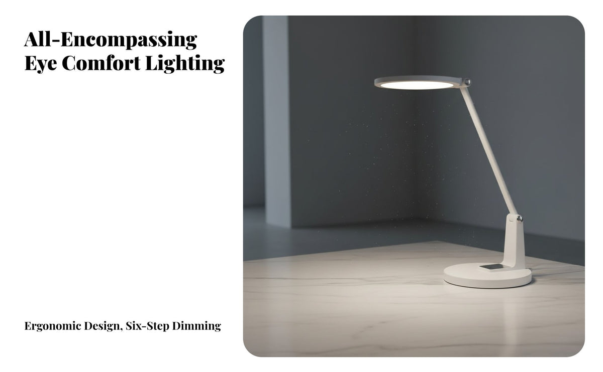 High Color Rendering Standing Reading Lamp Energy Saving Piano Floor Lamp Minimalist Design Dimmable Standing Light Press Control for Students, Children, Home Office, Bedroom, Living Room, Crafting