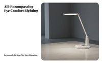 High Color Rendering Standing Reading Lamp Energy Saving Piano Floor Lamp Minimalist Design Dimmable Standing Light Press Control for Students, Children, Home Office, Bedroom, Living Room, Crafting