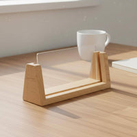 Multi-Purpose Wood Calendar Holder Minimalist Design U-Shaped Display Base Rustic Design Solid Wood Phone Base Portable for Office