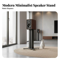 2 Pieces Floor Speaker Stand Shock-Absorbing Bookshelf Speaker Stand Solid Steel Construction for Home Theater Enthusiasts, Audiophiles, Living Room
