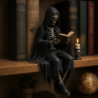 Hooded Scholar Statue Unique Scholar Figurine Intricate Ornament for Collectors