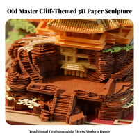 Desk Ornament 3D Paper Sculpture Calendar Creative Gift 3D Art Calendar Collectible for Professionals, Souvenir Collection, Study Room, Home