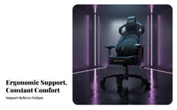 Ergonomic Design Highspine Reclining Computer Chair Adjustable Support Reclining Chair with Footrest Headrest Pillow pivot Seat for players, Students, Gaming Room, Bedroom
