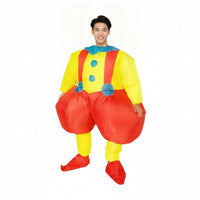 Funny Inflatable Clown Costume Full-Body Clown Suit with Blower Oversized Onesie Easy to Use for Halloween, Parties, Cosplay