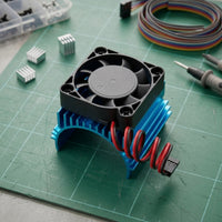 Motor Thermal Sink with Heat Dissipation Fan Dissipation RC Motor Cooling Fan Aluminum for Model Builders, Hobby Projects