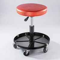 Automotive Stool with Tool Tray Padded Rolling Stool with Tool Tray Heavy Duty for Auto Repair Shop