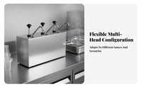 Precise Dispensing Stainless Steel Sauce Pump Sturdy Construction Commercial Condiment Pump Easy to Clean for Caterers, Concession Stands