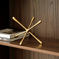 Tabletop Sculpture Minimalist Tabletop Decor Lustrous Table Art Decoration for Bookshelf, Entryway Console