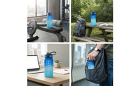 Time Marker Water Bottle Motivational Water Bottle with Flip-Top Lid Container Gradient Portable for Athletes, Gym, Travel