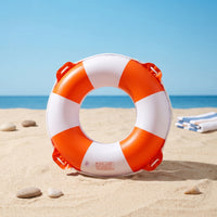Thickened Child Swim Float with Rope Water Toy Retro Design for Outdoor