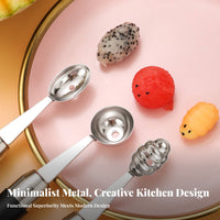 Water Fruit Sphere Spoon Multifunctional Fruit Sphere Er Stainless Steel Fruit Dipper Versatile Fruit Dipper Creative Design