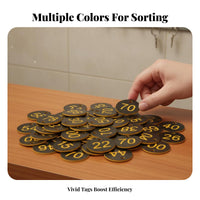 100 Pieces Flexible Sauna Key Badge Wristband Long-Lasting Locker Number Coil Keychain Assorted Colors Stretchable Wrist Coil with Number Badge Lightweight for Restaurant Employees, Business Operators, Saunas, Public Baths, Restaurants, Swimming Pools