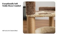 Integrated Scratching Post Interactive Feline Play Hub Multi-Level Structure creatureShaped Feline Climber Space-Saving Feline Furniture Elevated Perch for Kitten Owners, Small Areas, Indoors, Living Room, Home