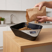 Smart Weighing Pet Food Bowl with Tray for Cats and Dogs