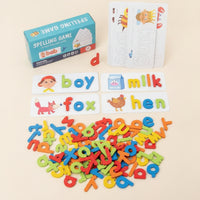 Spelling Game with Flash Cards Educational Spelling Game with Cards Letter Matching Toy Lowercase Wooden Matching Letters Toy