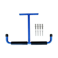 T-Shaped Storage Hook Bracket Scratch-Resistant Wall Hook with Foam Padding Hanging Rack Black Non-Slip for Shed