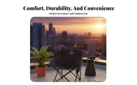 Foldable Highspine Moon Chair Portable Highspine foldable Recliner Comfortable Folding Seat sturdyDuty for Campers, Anglers, Beachgoers, Camping, Fishing, Beach, rearyard