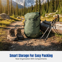 Lightweight Outdoor Backpack, Hiking Daypack, Water-Resistant Nylon, Unisex, Multiple Colors, Padded Straps