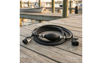 Quick-Connect Outboard Fuel Line with Primer Bulb Rubber Hand Fuel Pump Assembly Reinforced Compressible Bulb Pump with Hoses Lightweight for Mariners