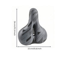 Ergonomic Bike Seat Wide Bike Seat with Hollow Center Padded Cushioned Cycle Saddle for Commuters, Long Commutes, Road Riding, Mountain Biking