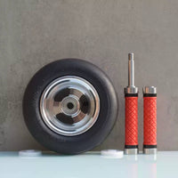 Exercise Wheel with Rubber Tire Smooth-Rolling Exercise Wheel Non-Slip Abdominal roller for Home Gym Users, Outdoor Training