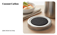 4 Sets Activated Carbon Absorber Easy to Replace Activated Char Absorber Long Garbage Can Odor Remover for Composters, Homeowners, Lavatory