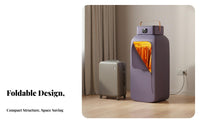 Portable Clothes Dryer Installation-No-Installation Foldable Travel Dryer Foldable Drying Machine Timer Function Laundry