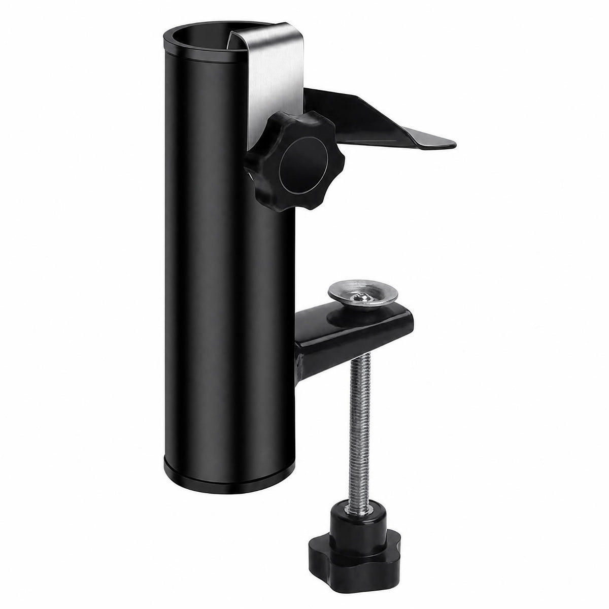 Tightening Knob Deck Umbrella Clamp Metal Umbrella Clamp Wing Handle Outdoor Shade Gear Adjustable for Balcony, Beach