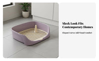Indoor Dog Potty Tray Easy to Hygienic Pet Training Toilet Keeps Paws Dry Puppy Housebreaking Tray for Indoors, Apartment Living, Lavatory