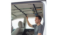 2 Pieces Car Rod Carrier Straps Nylon Vehicle Fishing Pole Carrier No Required Vehicle Fishing Rod Rack for Anglers, SUV, Van, Travel