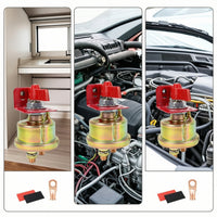 Battery Disconnect Switch Kit 24V Battery Cut-off Switch with Bracket Easy to Install High Conductivity for Marine, Truck